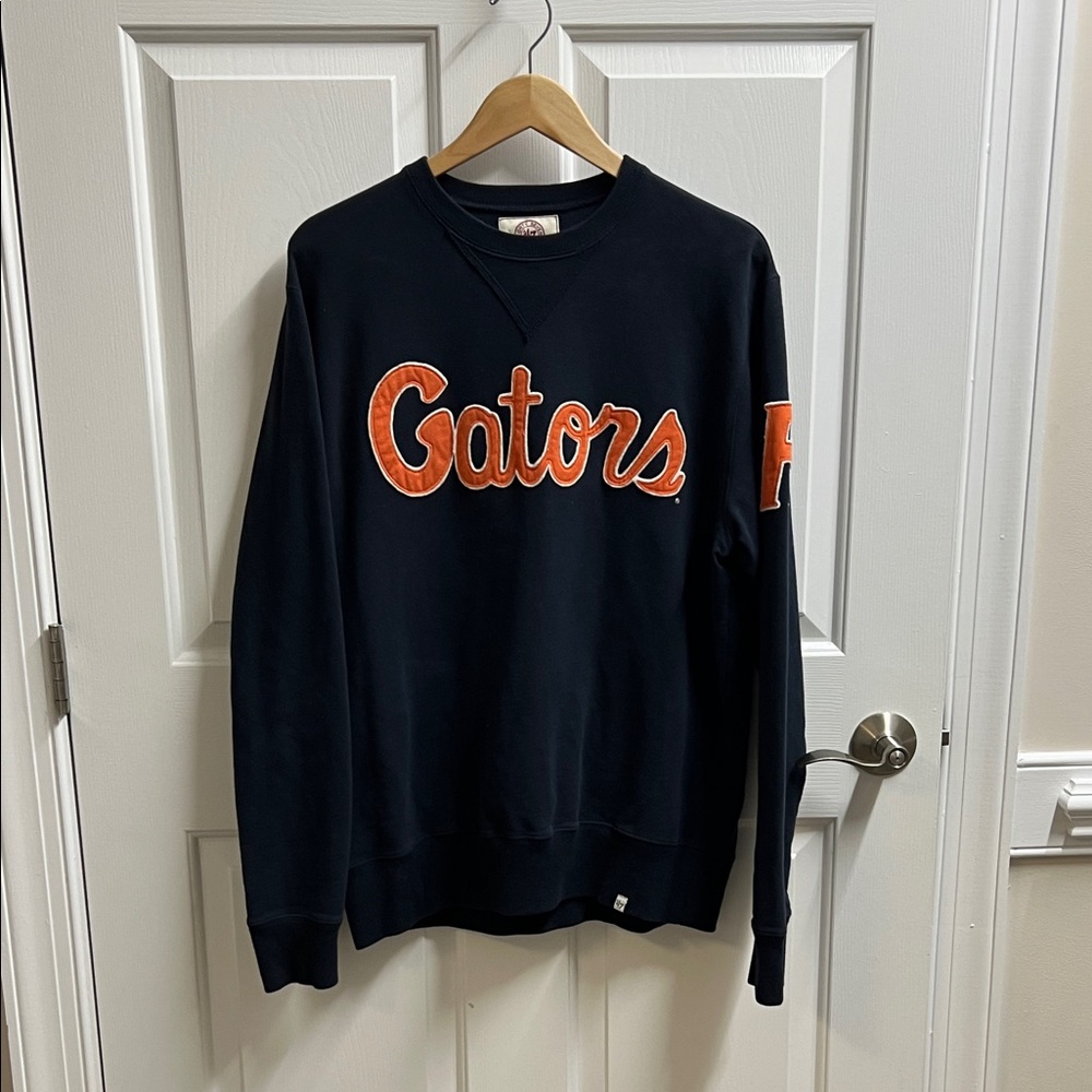 League Navy Sweatshirt with Orange "Gators" Applique